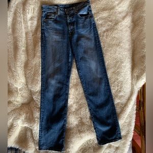 AG High Waist Straight Leg Jeans
